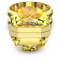 Lucent ring, Magnetic closure, Yellow, Gold-tone plated by SWAROVSKI