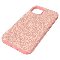 High smartphone case, iPhone® 12/12 Pro, Pale pink by SWAROVSKI