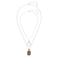 Elegance of Africa pendant, Set (2), Brown, Rhodium plated by SWAROVSKI