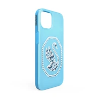 Smartphone case, Swan, iPhone® 13 Pro, Blue by SWAROVSKI