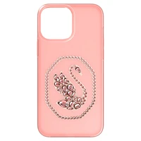 Smartphone case, Swan, iPhone® 13 Pro Max, Pale pink by SWAROVSKI