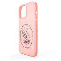 Smartphone case, Swan, iPhone® 13 Pro Max, Pale pink by SWAROVSKI