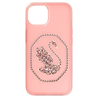 Smartphone case, Swan, iPhone® 13 Pro, Pale pink by SWAROVSKI