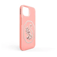 Smartphone case, Swan, iPhone® 13 Pro, Pale pink by SWAROVSKI