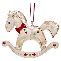 Holiday Cheers Gingerbread Rocking Horse Ornament by SWAROVSKI