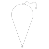 Millenia pendant, Trilliant cut, White, Rhodium plated by SWAROVSKI