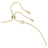 Curiosa pendant, Triangle cut, Blue, Gold-tone plated by SWAROVSKI