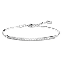 Only bracelet, White, Rhodium plated by SWAROVSKI
