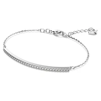 Only bracelet, White, Rhodium plated by SWAROVSKI