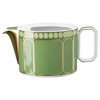 Signum teapot, Porcelain, Large, Green by SWAROVSKI
