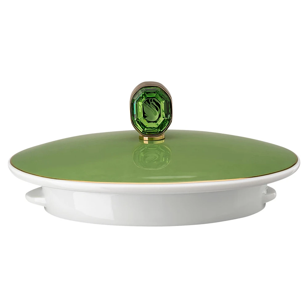 Signum teapot, Porcelain, Small, Green by SWAROVSKI