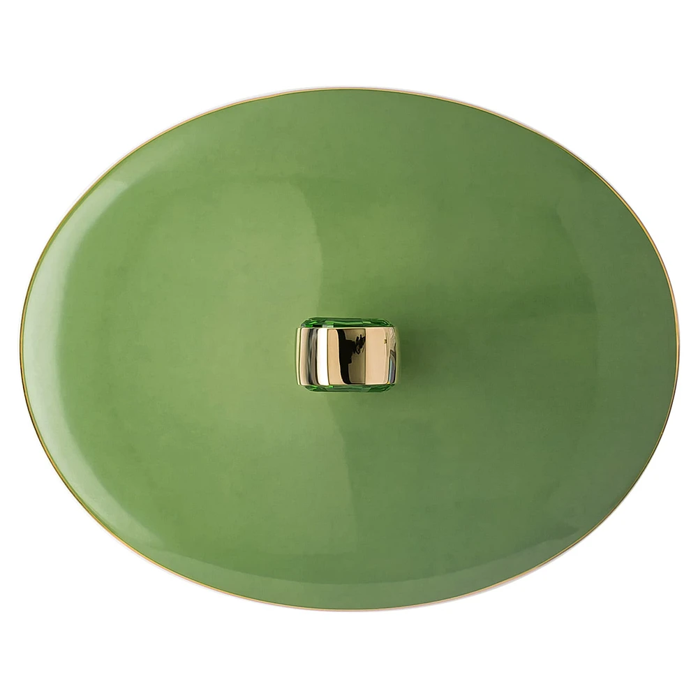 Signum coffee pot, Porcelain, Green by SWAROVSKI
