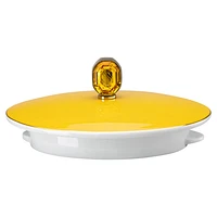 Signum teapot, Porcelain, Small, Yellow by SWAROVSKI