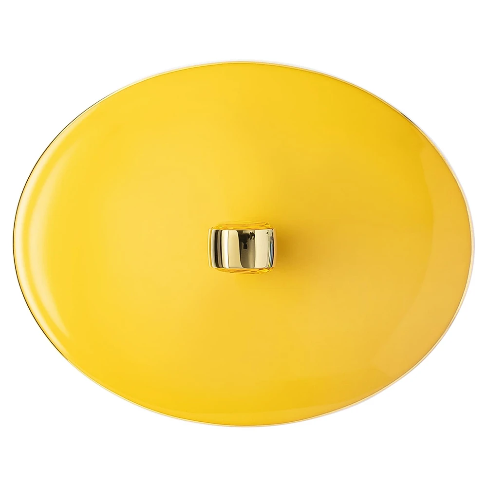 Signum teapot, Porcelain, Small, Yellow by SWAROVSKI