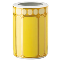 Signum vase, Porcelain, Medium, Yellow by SWAROVSKI