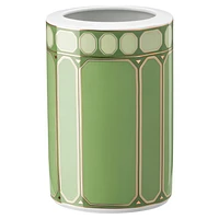 Signum vase, Porcelain, Medium, Green by SWAROVSKI