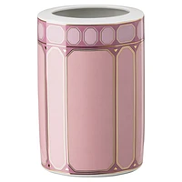 Signum vase, Porcelain, Medium, Pink by SWAROVSKI