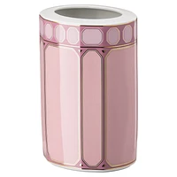 Signum vase, Porcelain, Medium, Pink by SWAROVSKI