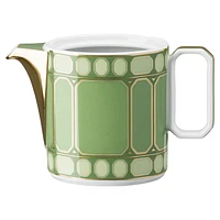 Signum creamer jug, Porcelain, Green by SWAROVSKI