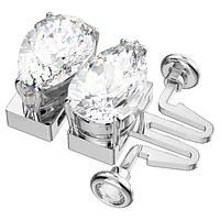 Millenia extender, Pear cut, White, Rhodium plated by SWAROVSKI