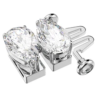 Millenia extender, Pear cut, White, Rhodium plated by SWAROVSKI