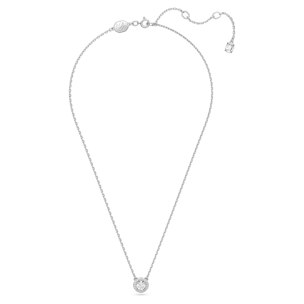 Constella pendant, Round cut, Pavé, White