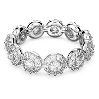 Una Angelic ring, Round cut, White, Rhodium plated by SWAROVSKI