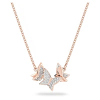 Idyllia Lilia necklace, Butterfly, White