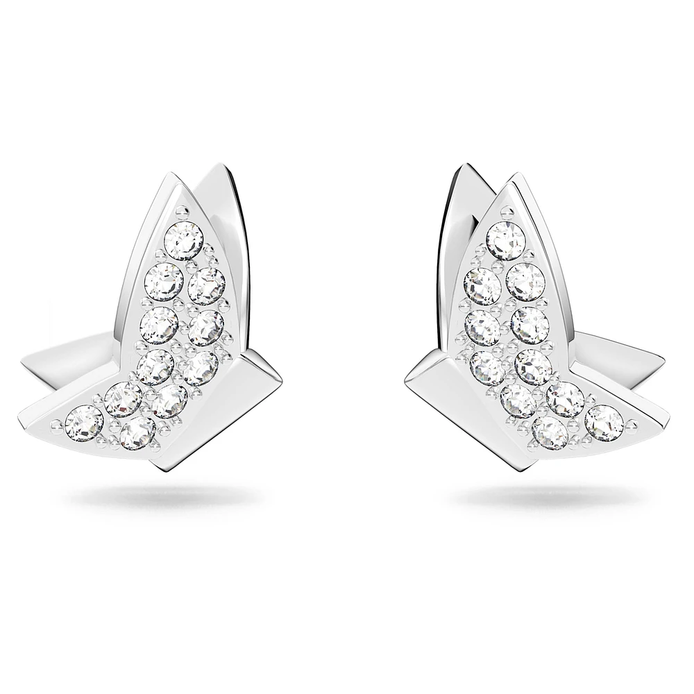 Idyllia Lilia stud earrings, Butterfly, White