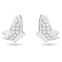 Idyllia Lilia stud earrings, Butterfly, White