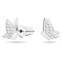 Idyllia Lilia stud earrings, Butterfly, White