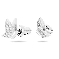 Idyllia Lilia stud earrings, Butterfly, White