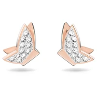 Idyllia Lilia stud earrings, Butterfly, White