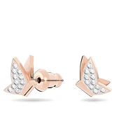 Idyllia Lilia stud earrings, Butterfly, White