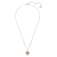 Latisha pendant, Flower, Pink, Mixed metal finish by SWAROVSKI