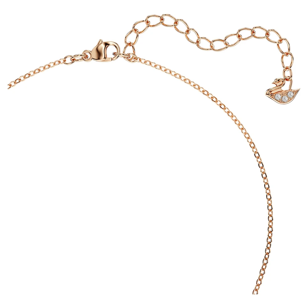 Latisha pendant, Flower, Pink, Rose gold-tone plated by SWAROVSKI