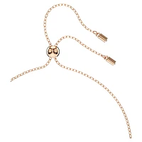 Hollow pendant, White, Rose gold-tone plated by SWAROVSKI