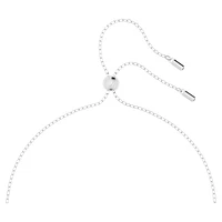 Hollow pendant, White, Rhodium plated by SWAROVSKI