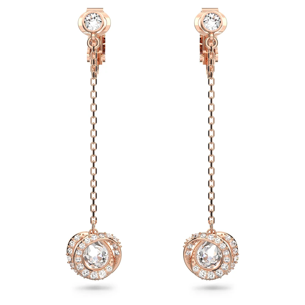 Generation clip earrings, Long, White