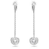 Generation clip earrings, Long, White
