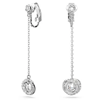 Generation clip earrings, Long, White