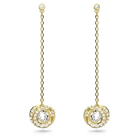 Generation drop earrings, Long, White