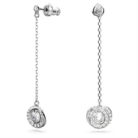 Generation drop earrings, Long, White