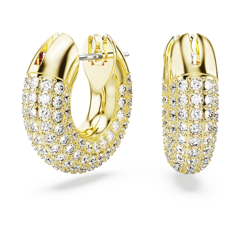 Dextera hoop earrings, Small, White