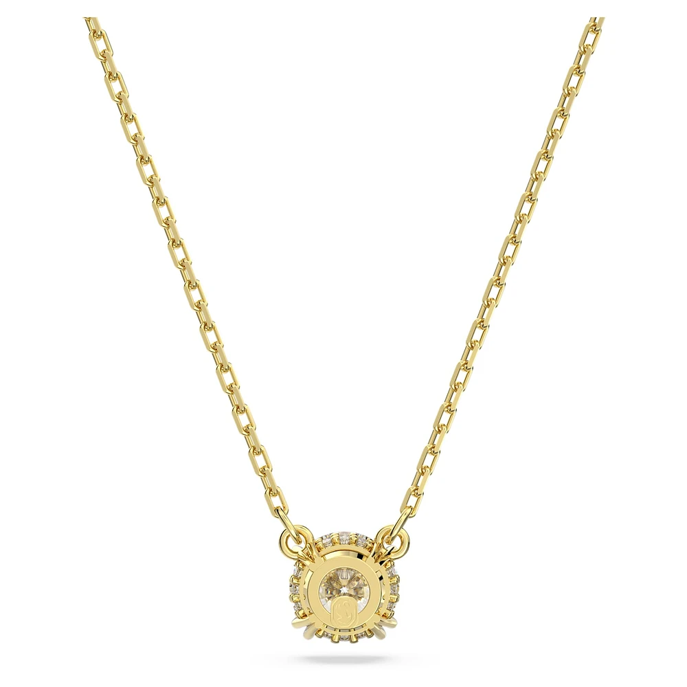 Constella pendant, Round cut, White, Gold-tone plated by SWAROVSKI