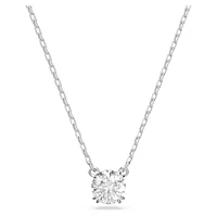 Constella pendant, Round cut, White, Rhodium plated by SWAROVSKI