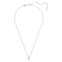 Millenia pendant, Pear cut, White, Rhodium plated by SWAROVSKI