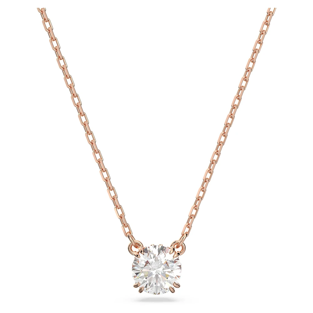 Constella pendant, Round cut, White