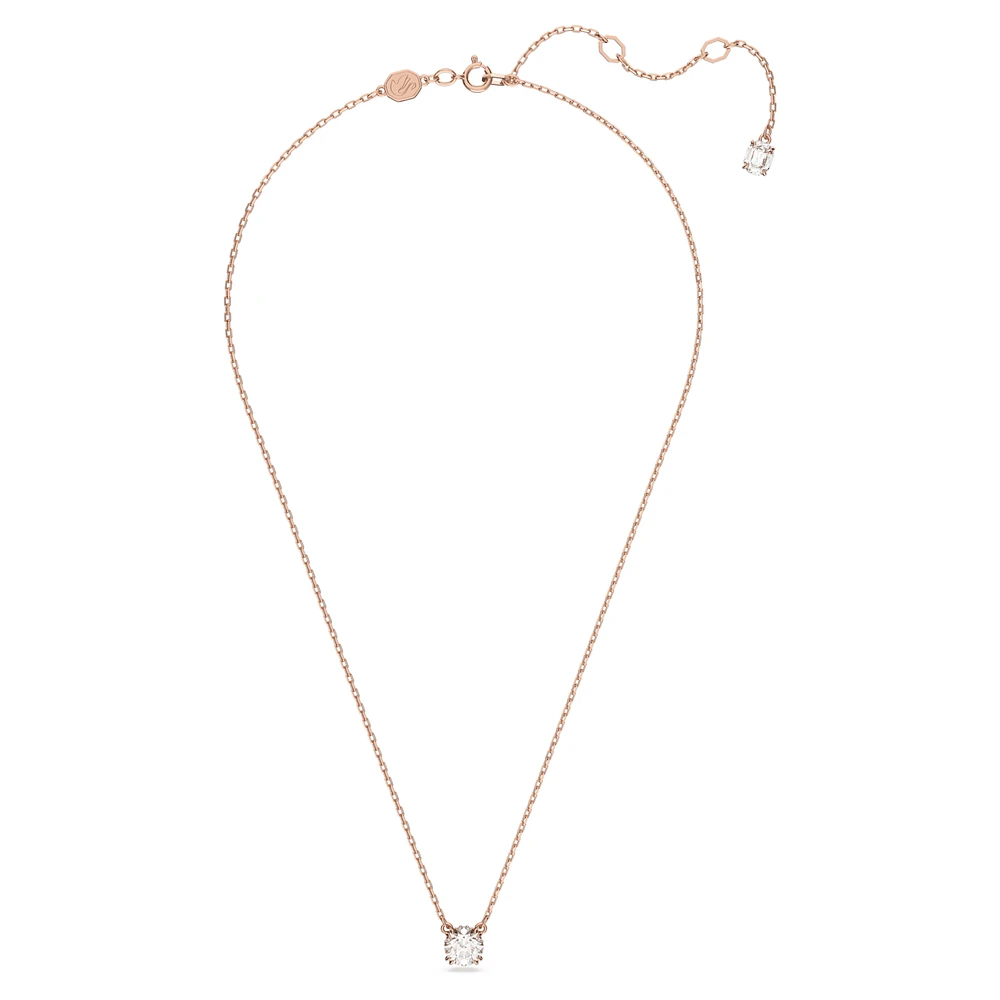 Constella pendant, Round cut, White