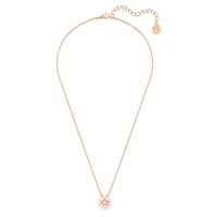 Millenia necklace, Trilliant cut, White, Rose gold-tone plated by SWAROVSKI